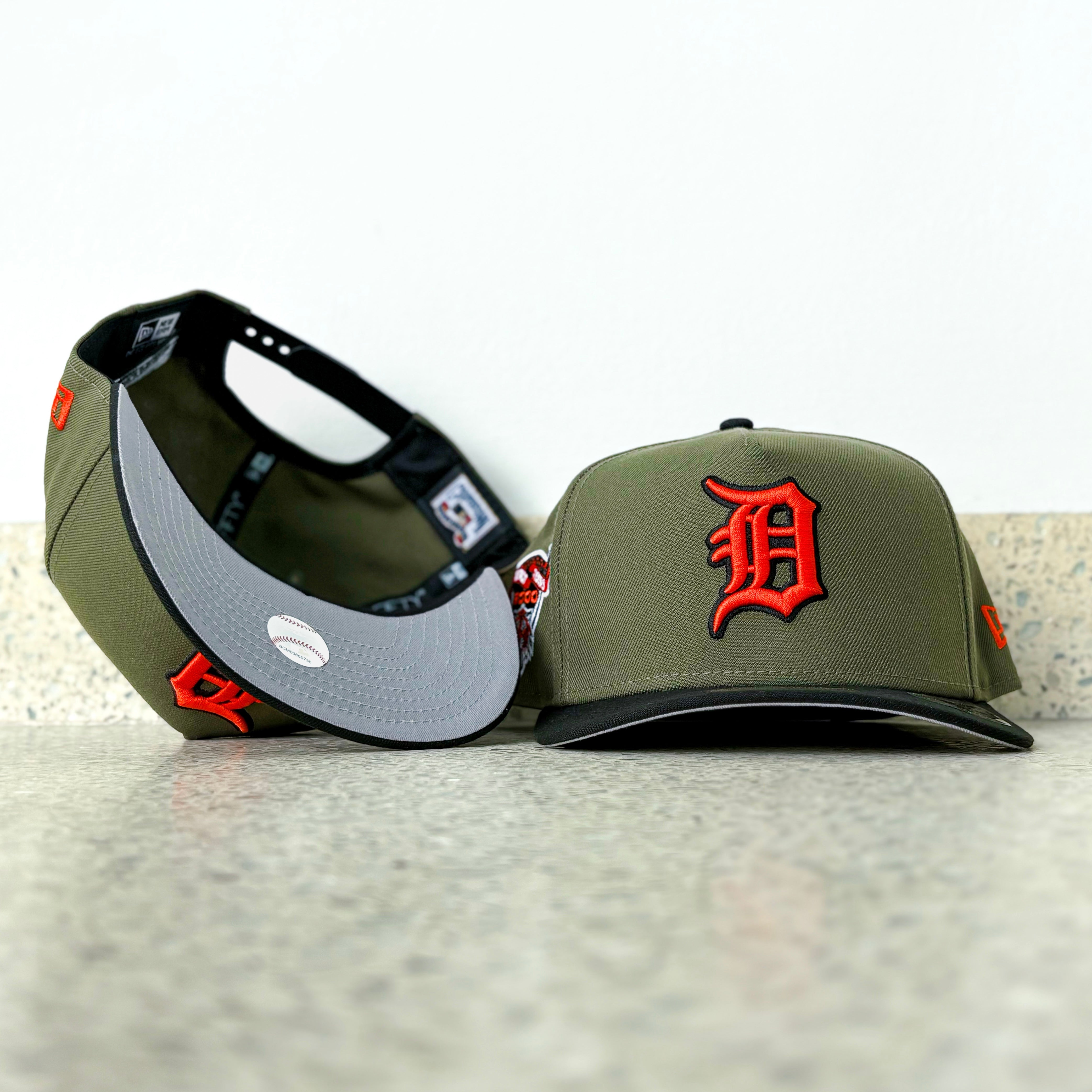 New Era Detroit Tigers 2000 Stadium Grey UV 9Fifty A-Frame Snapback (Olive/Black)
