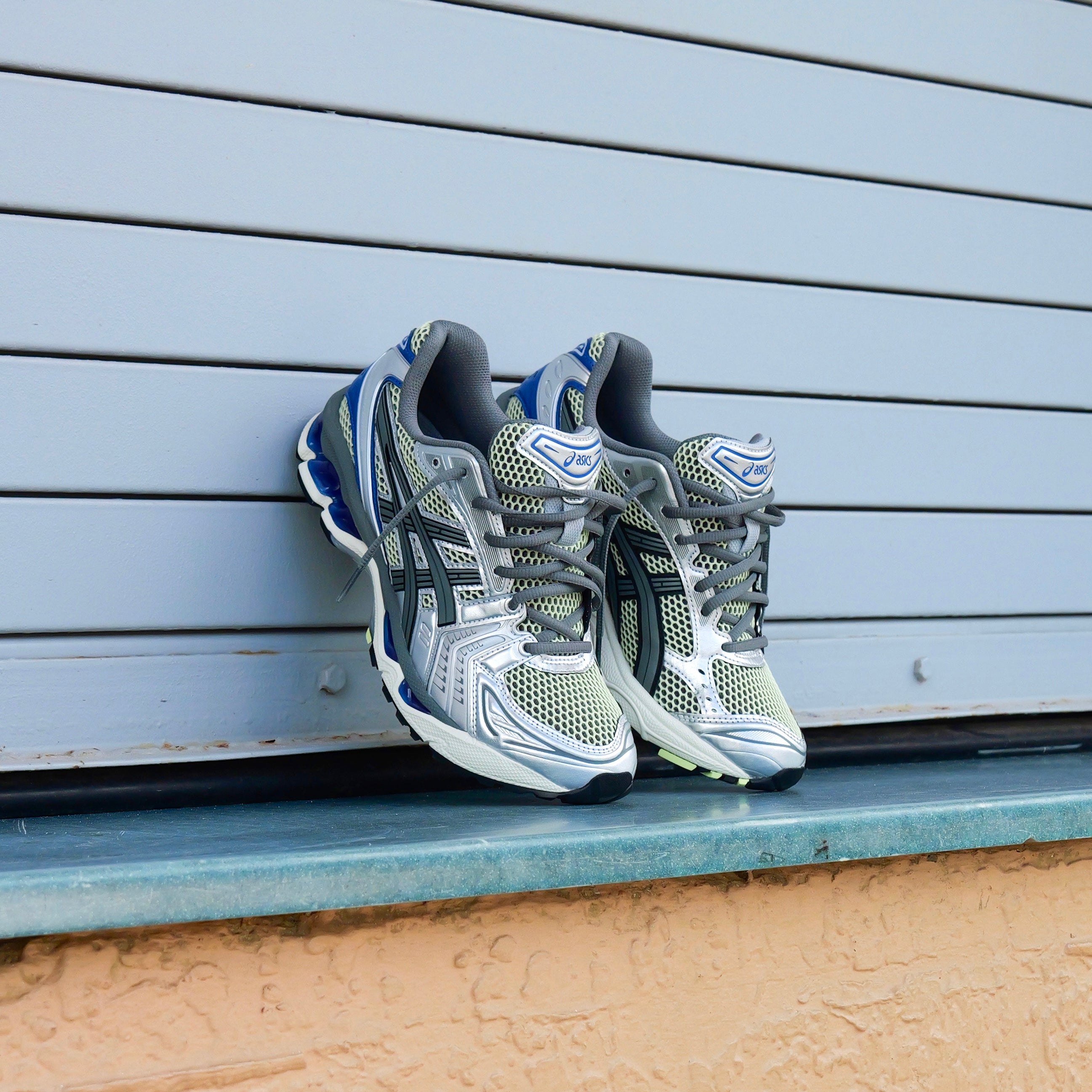 Mens Asics Gel-Kayano 14 (Soft Yellow/Asics Blue)