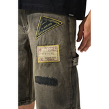 Serenede "PASSPORT" Denim Shorts (Tinted Charcoal)
