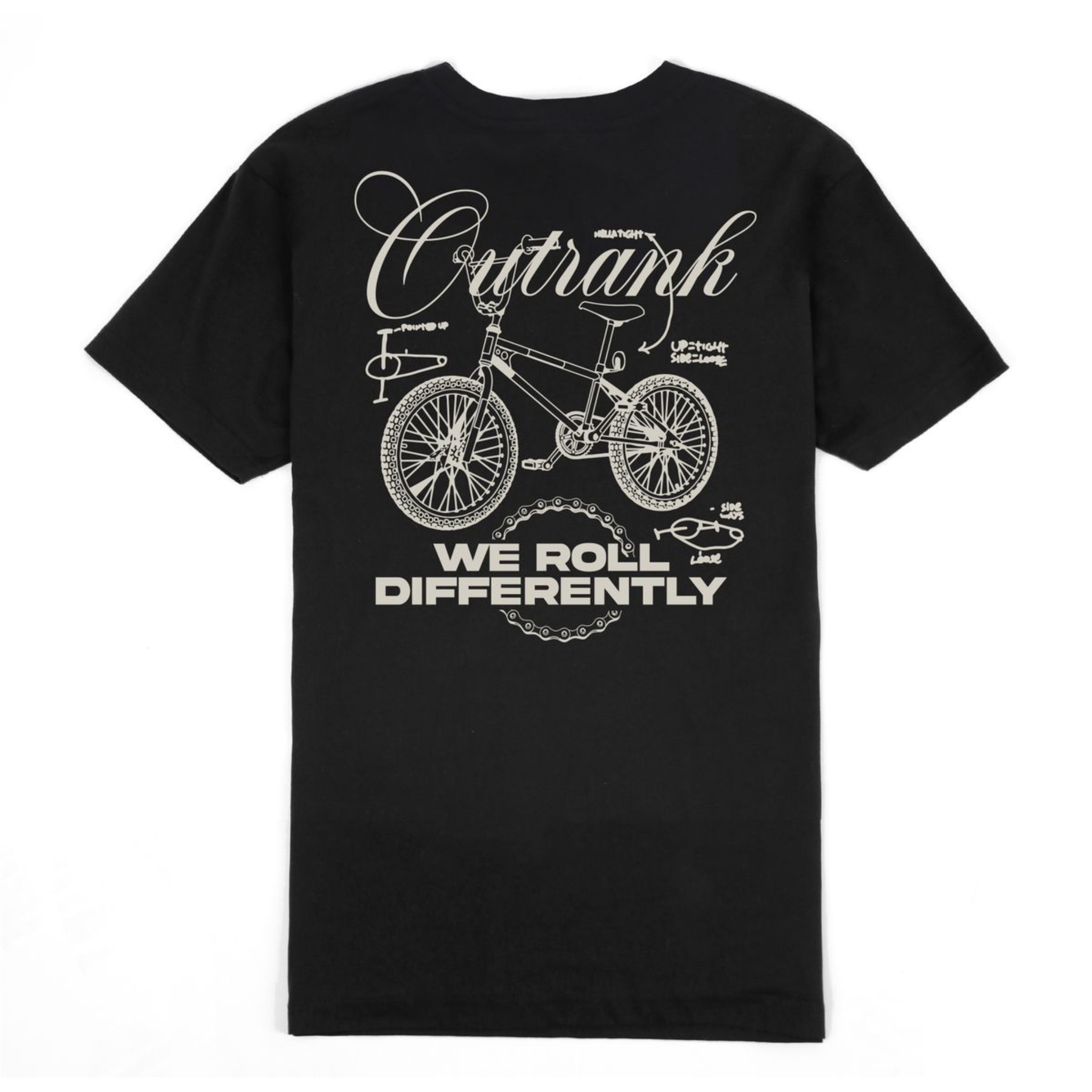 Outrank "We Roll Differently" Tee (Black) - Outrank