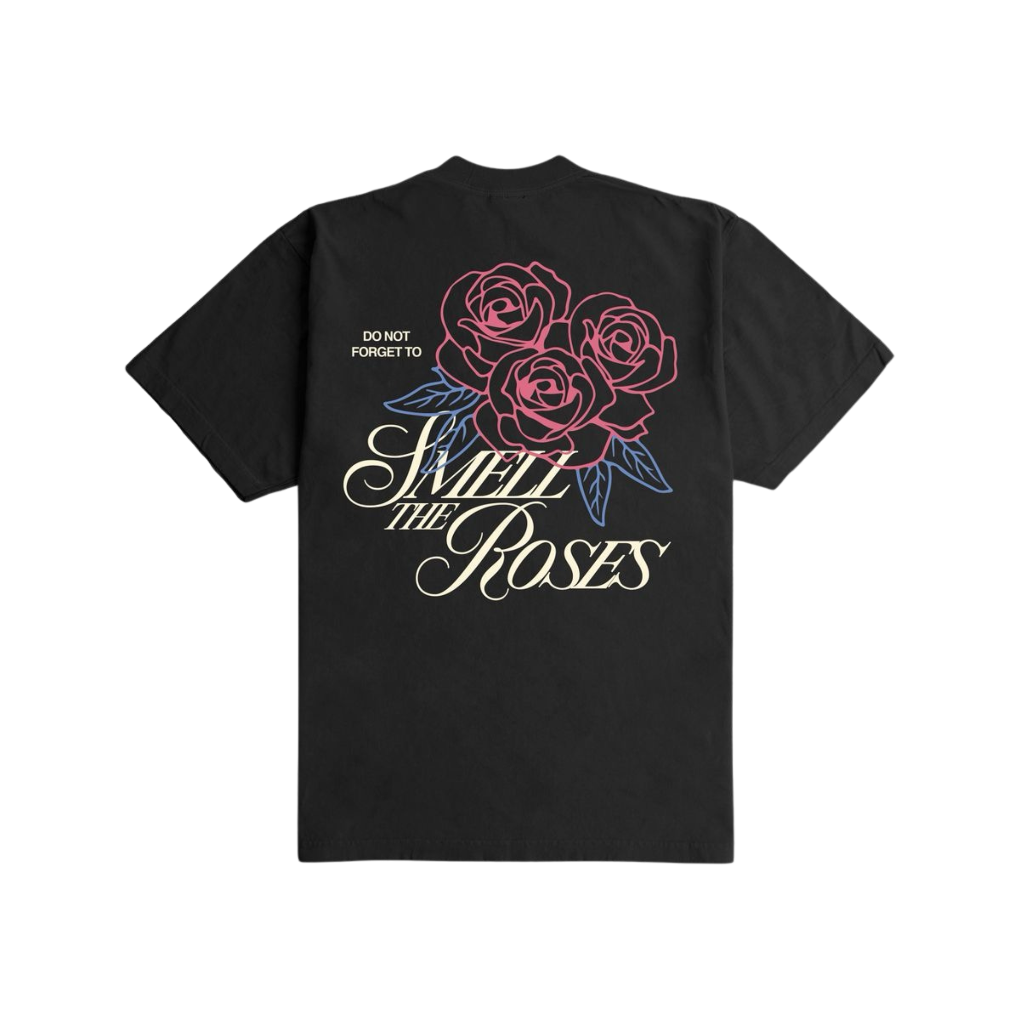 Outrank "Smell the Roses" Heavyweight T-shirt (Black) - Outrank