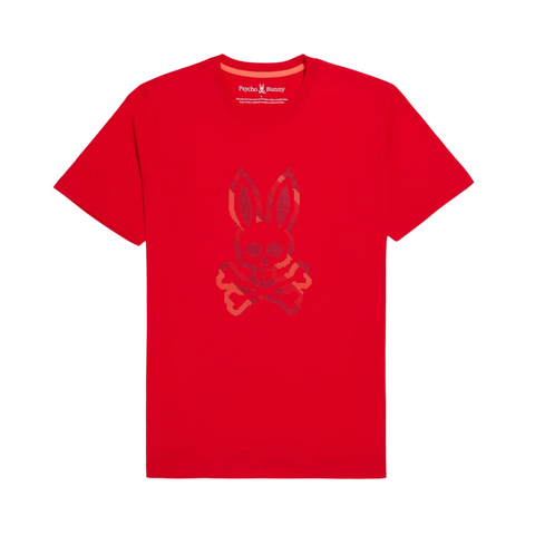 Psycho Bunny Apple Valley High Density Graphic Tee (Red) - Psycho Bunny
