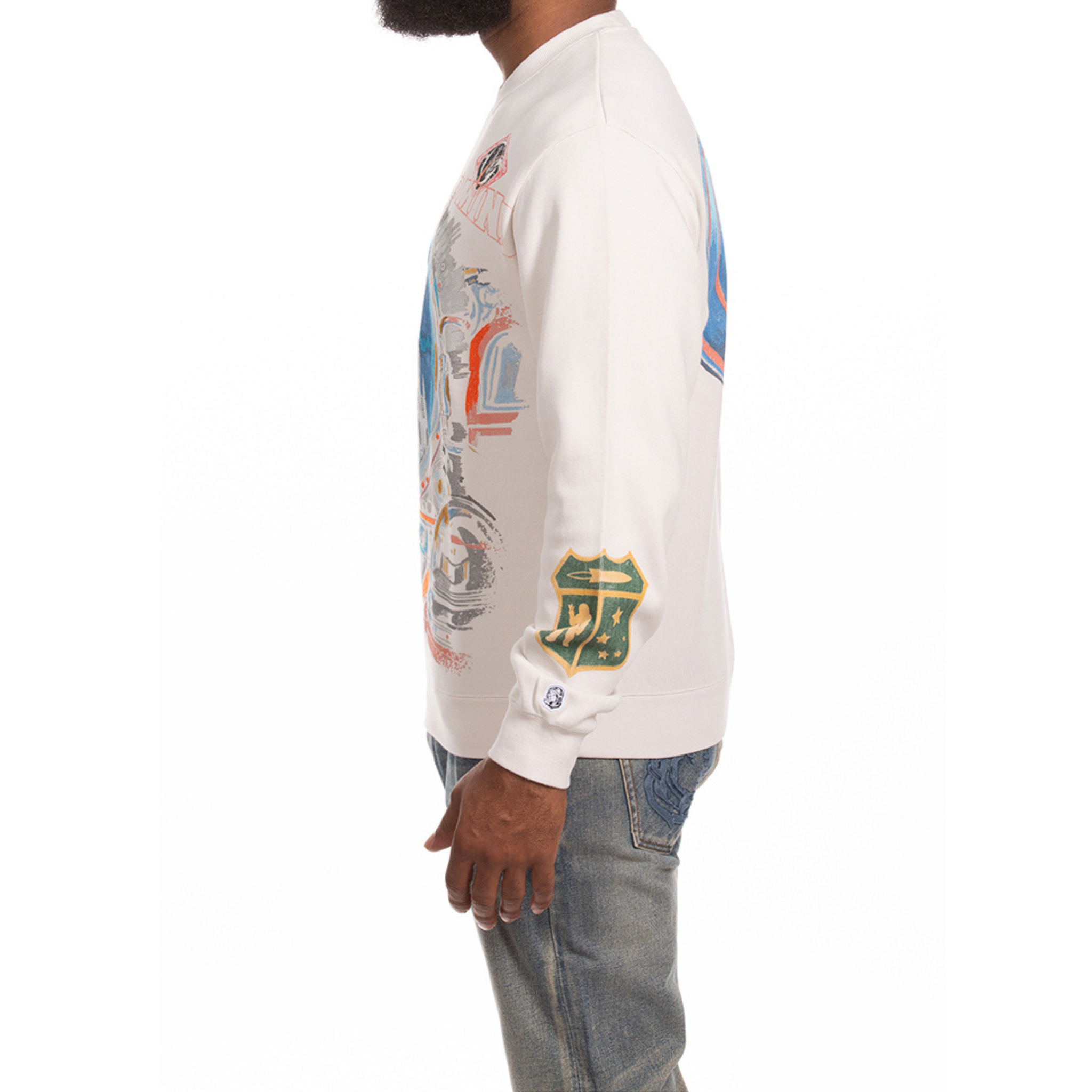 Billionaire Boys Club "Explore" LS Knit Tee (Whisper White) - Billionaire Boys Club