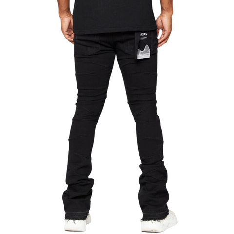 Valabasas West Denim Stacked (Black) - VLBS2342 - VALABASAS