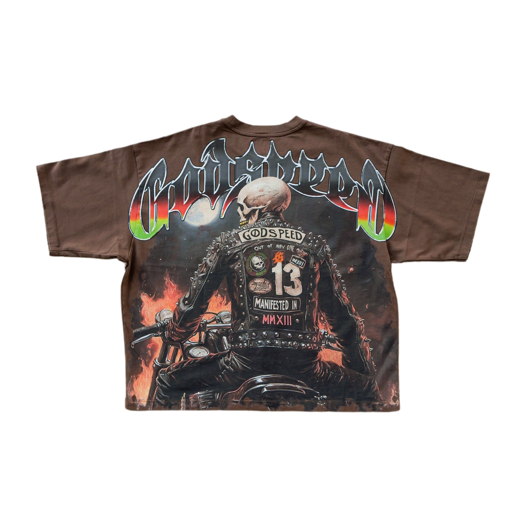 Godspeed Biker Nation Tee (Mocha) - Godspeed