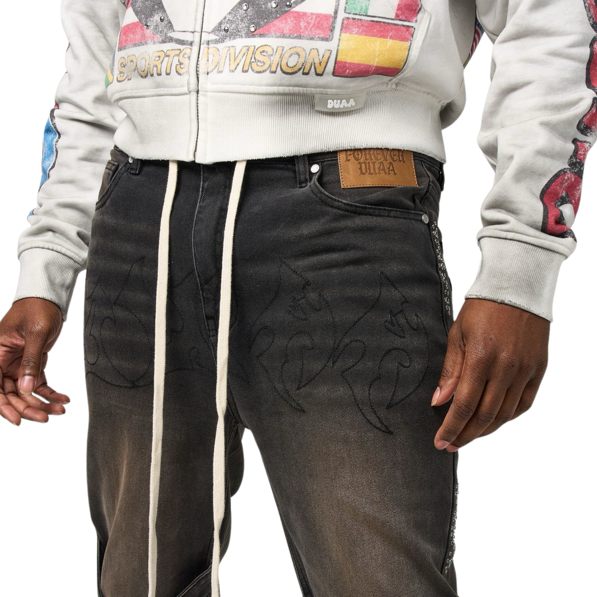 DUAA "Aviation" Ash Wash Denim - DUAA