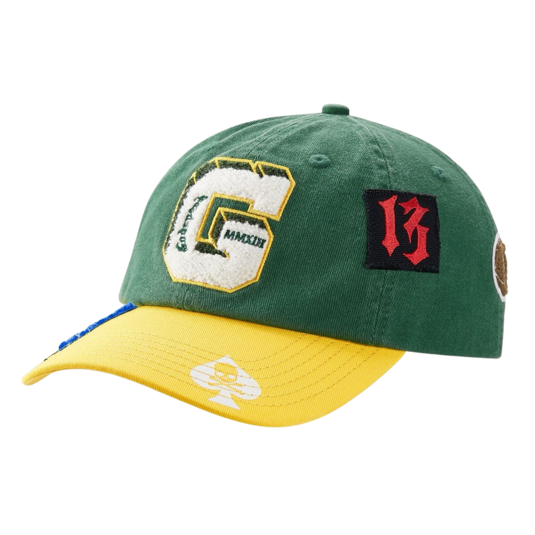 Godspeed "Rugby Home Team" Dad Hat (Green/Yellow)