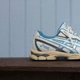 Mens Asics Gel-NYC 2055 (Cream/Blue Teal) - Asics
