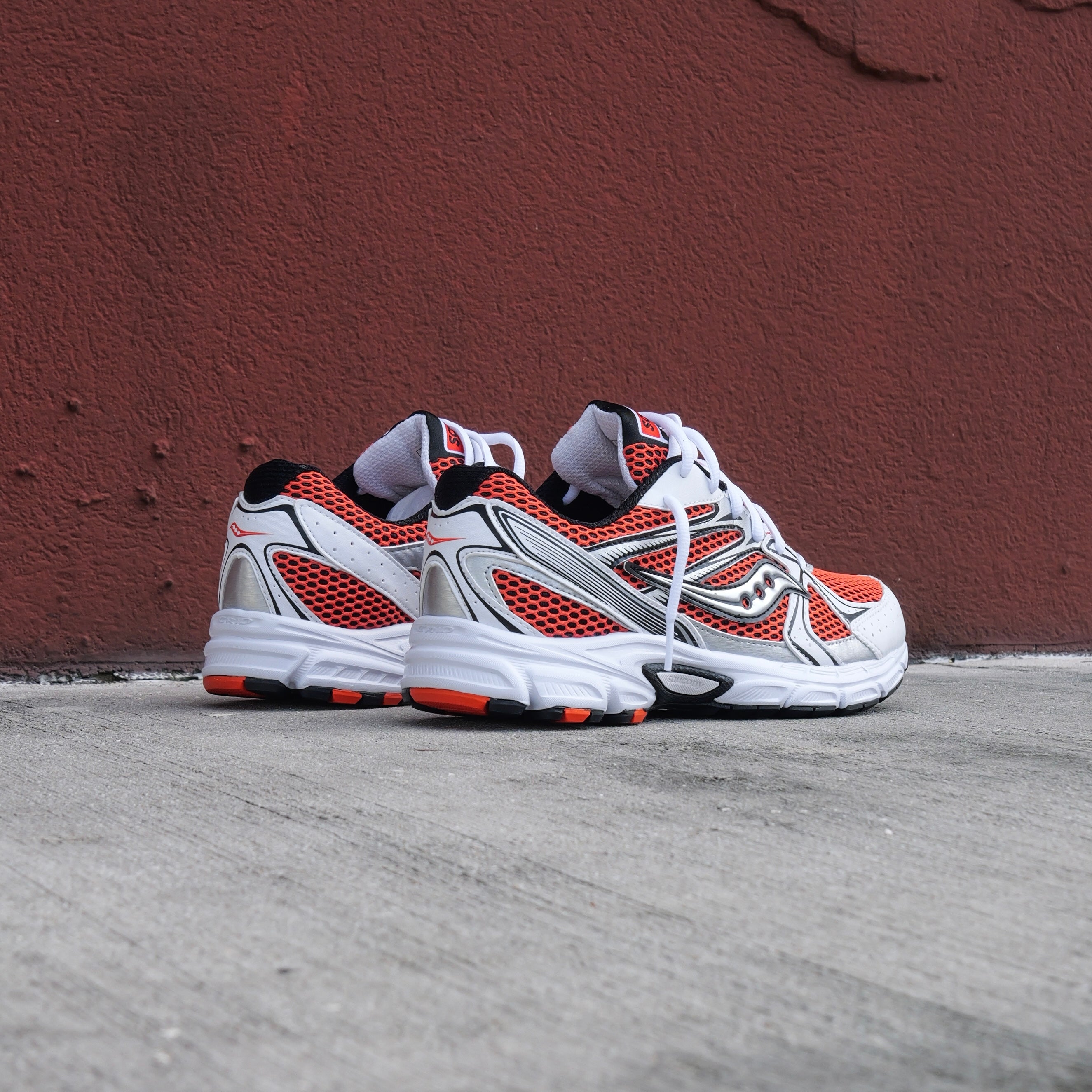 Mens Saucony Ride Millennium (Orange/Silver) - Saucony
