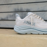 Womens HOKA Clifton 10 (Grout/Mineral Blue) - HOKA