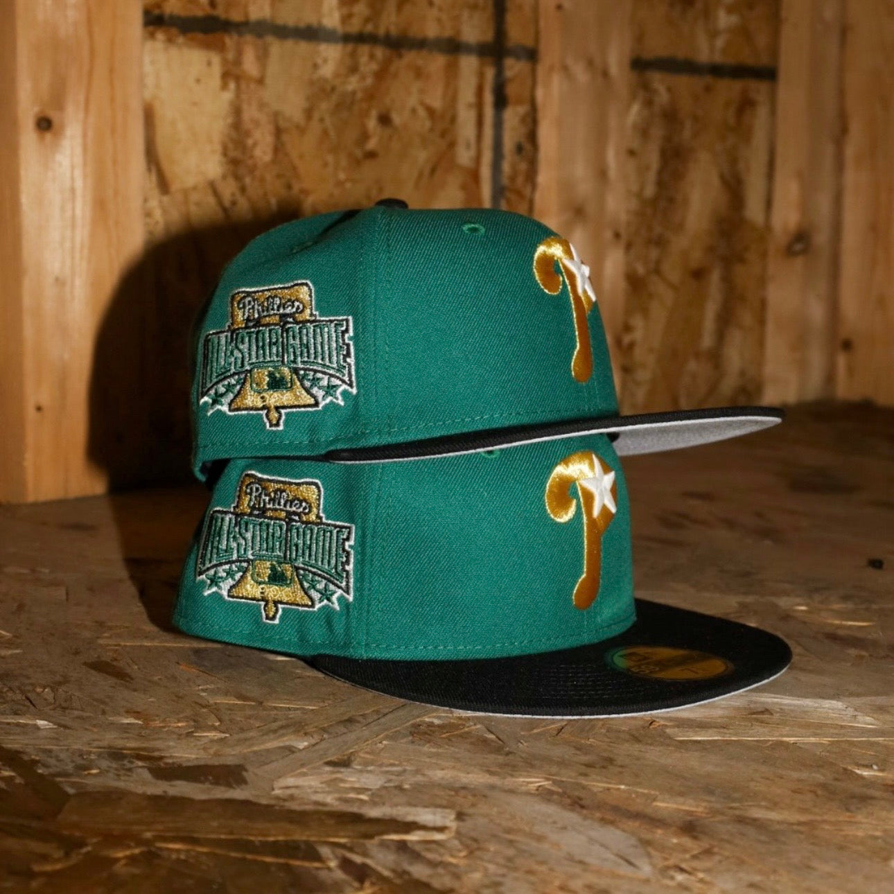 New Era Philadelphia Phillies 1996 All-Star Game Side Patch Fitted (Green/Black)