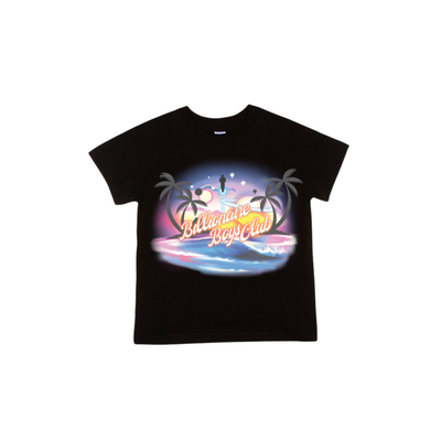 Kids Billionaire Boys Club Waves SS Tee (Black) - Billionaire Boys Club