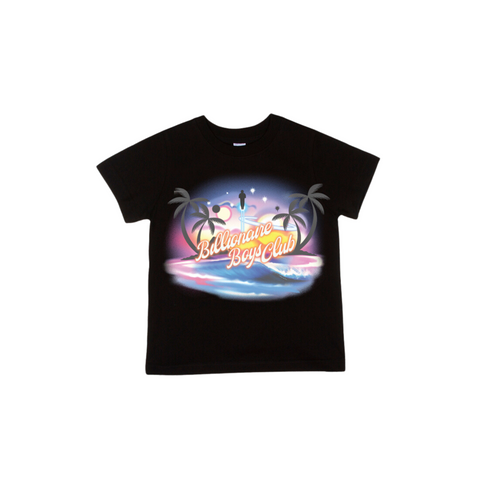 Kids Billionaire Boys Club Waves SS Tee (Black) - Billionaire Boys Club
