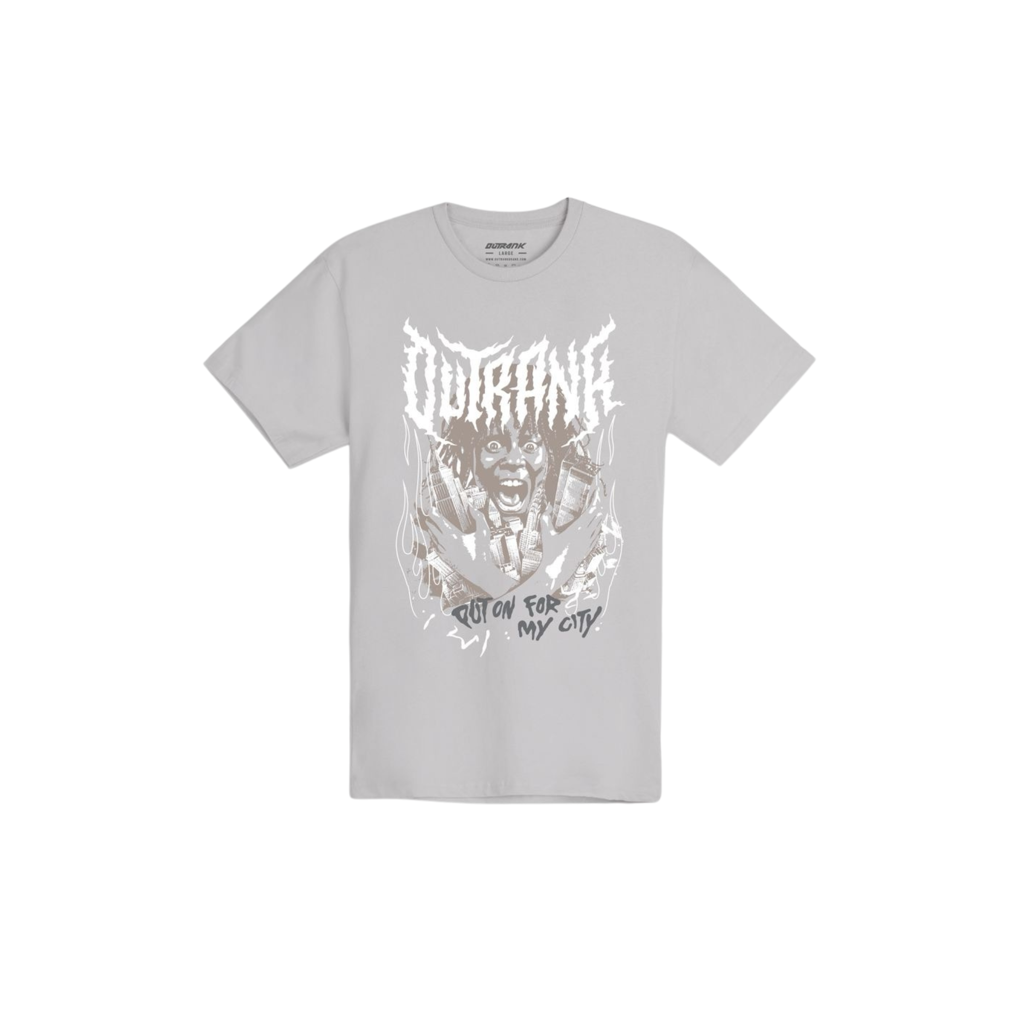 Outrank "Put On" T-shirt (Silver) - Outrank