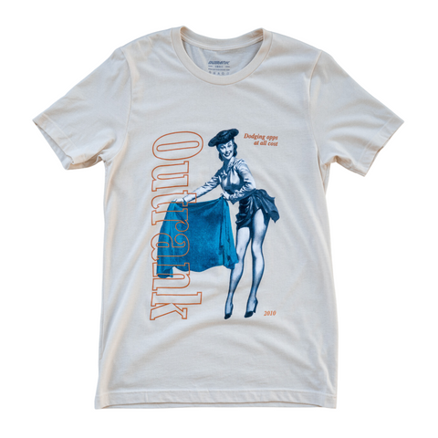 Outrank Dodging Opps T-shirt (Ivory/Teal) - Outrank