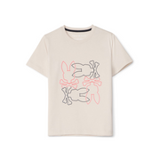 Kids Psycho Bunny Rodman Graphic Tee (Natural Linen) - Psycho Bunny