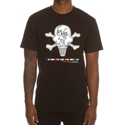 Ice Cream Color Time SS Tee (Black) - Ice Cream