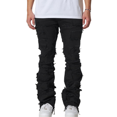 Crysp Arch Denim (Black Distress) - CRYSPF123-25-L - Crysp Denim