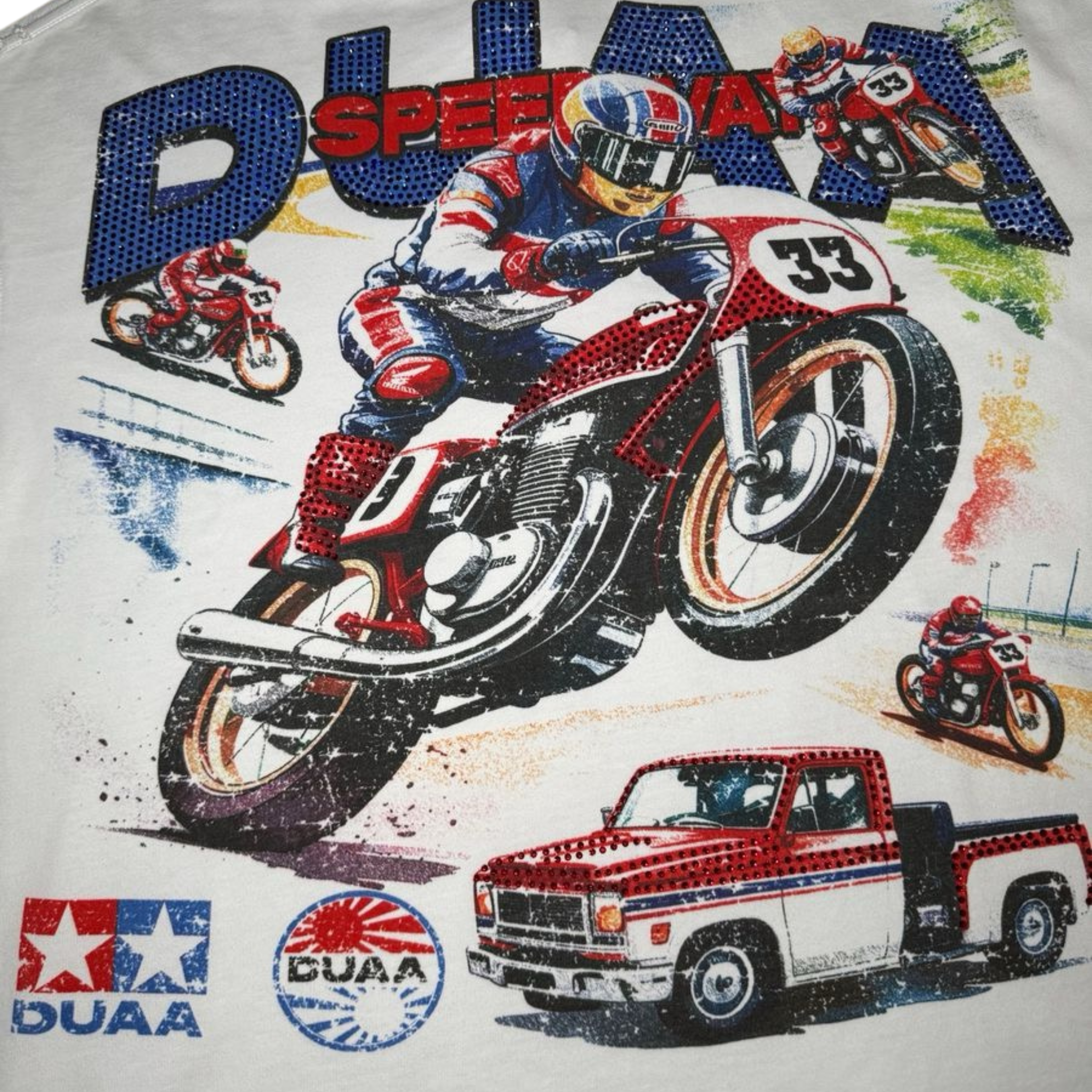 DUAA "Speed" SS Tee (White) - DUAA