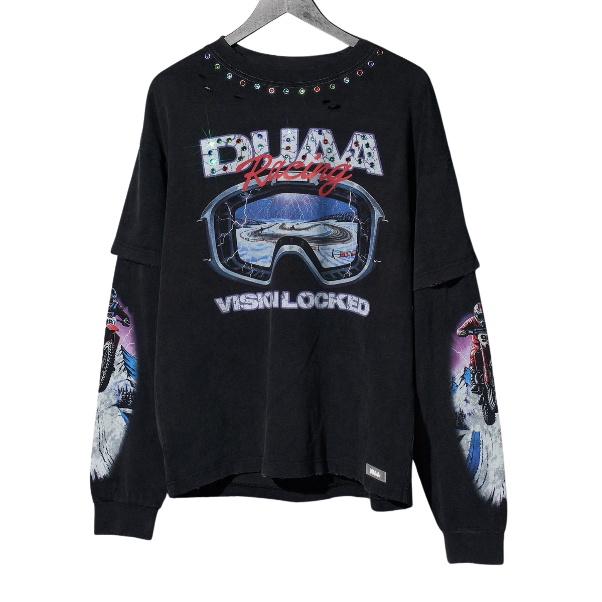 DUAA "Focused" LS Tee (Black) - DUAA