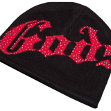 Godspeed OG Logo Studded Beanie (BOOM) (Black/Red) - Godspeed