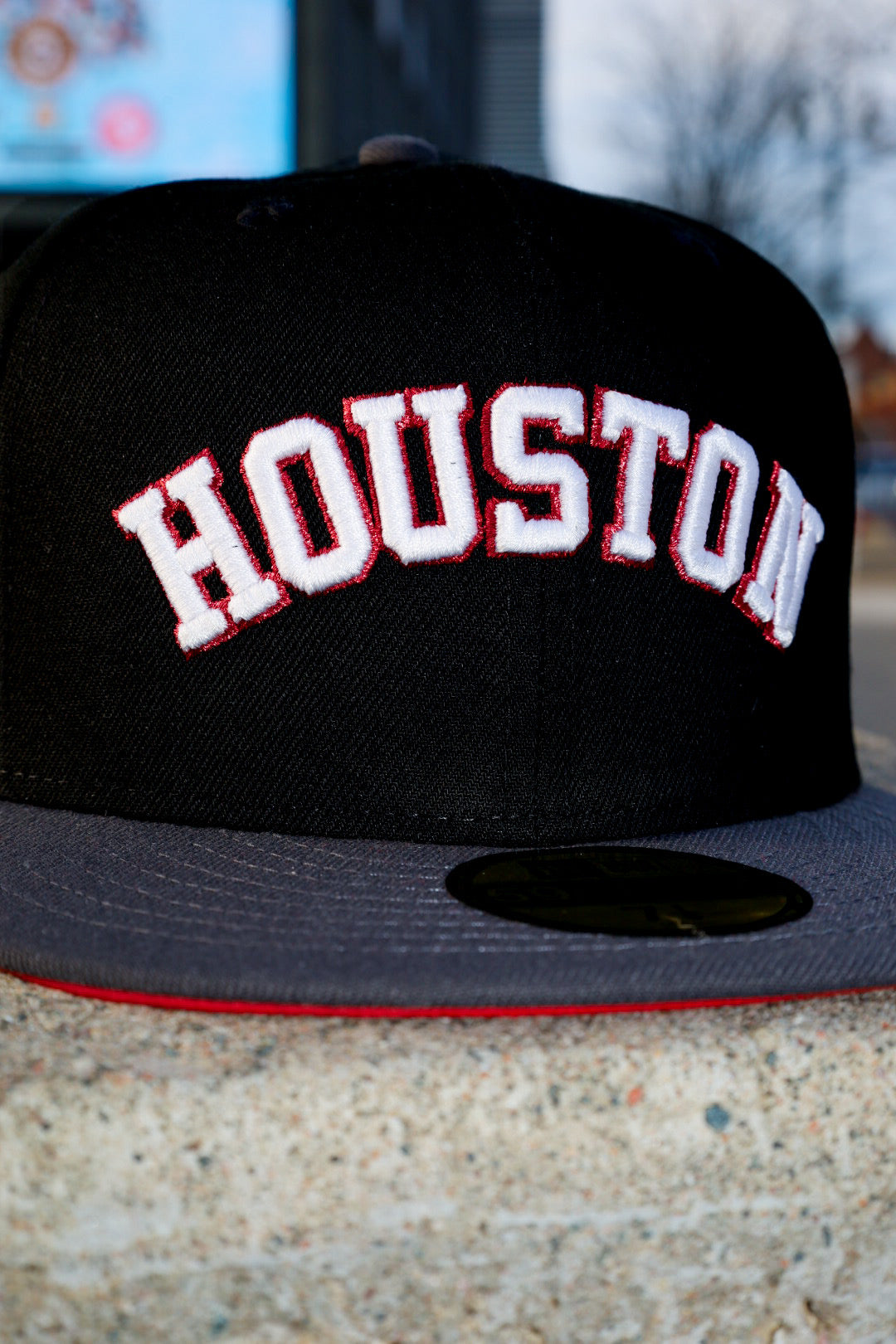 New Era Houston Astros 17' 22' Championship Trophies Side Patch Fitted (Black/Graphite)