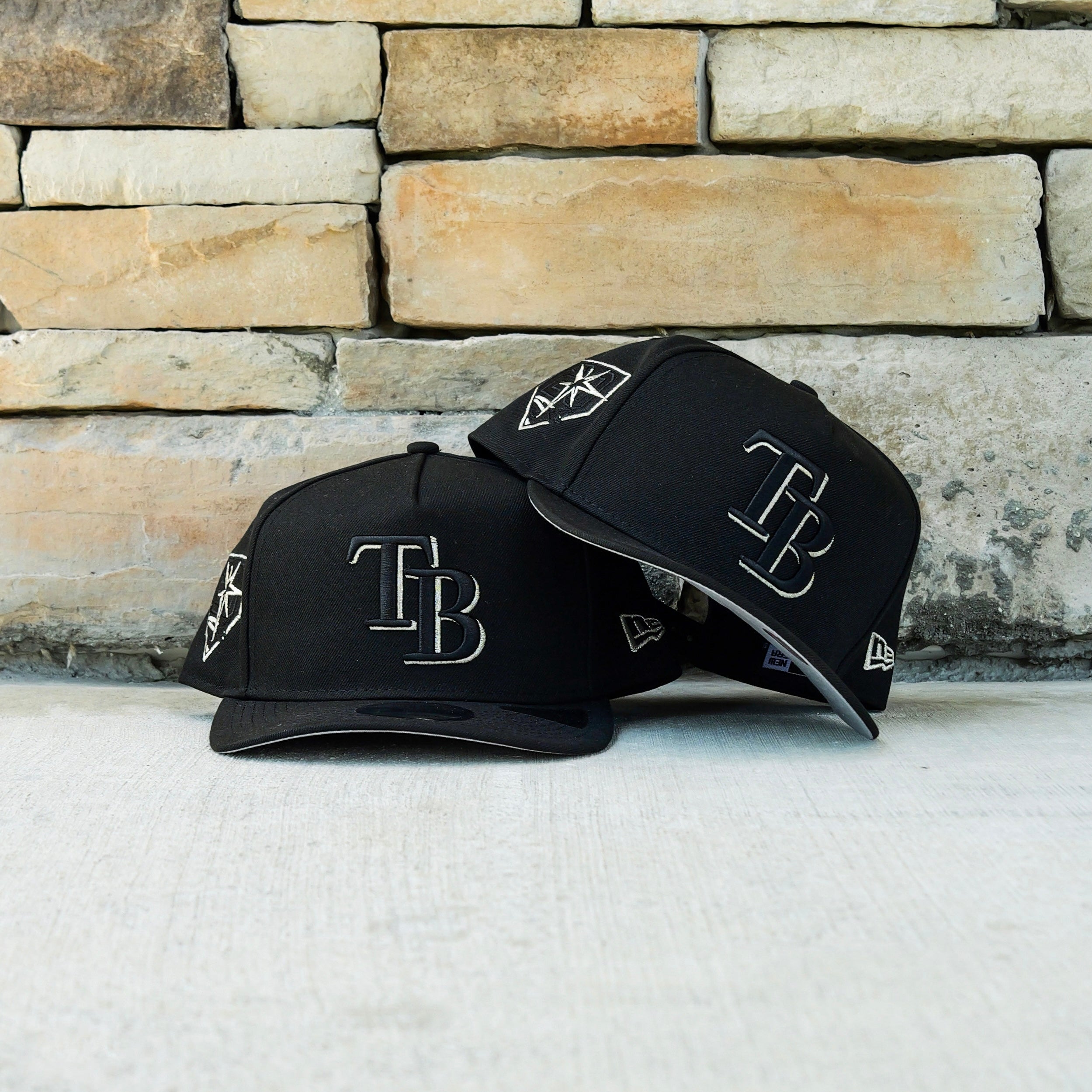 New Era Tampa Bay Rays 20th Anniversary 9FIFTY A-Frame Snapback-(Black)