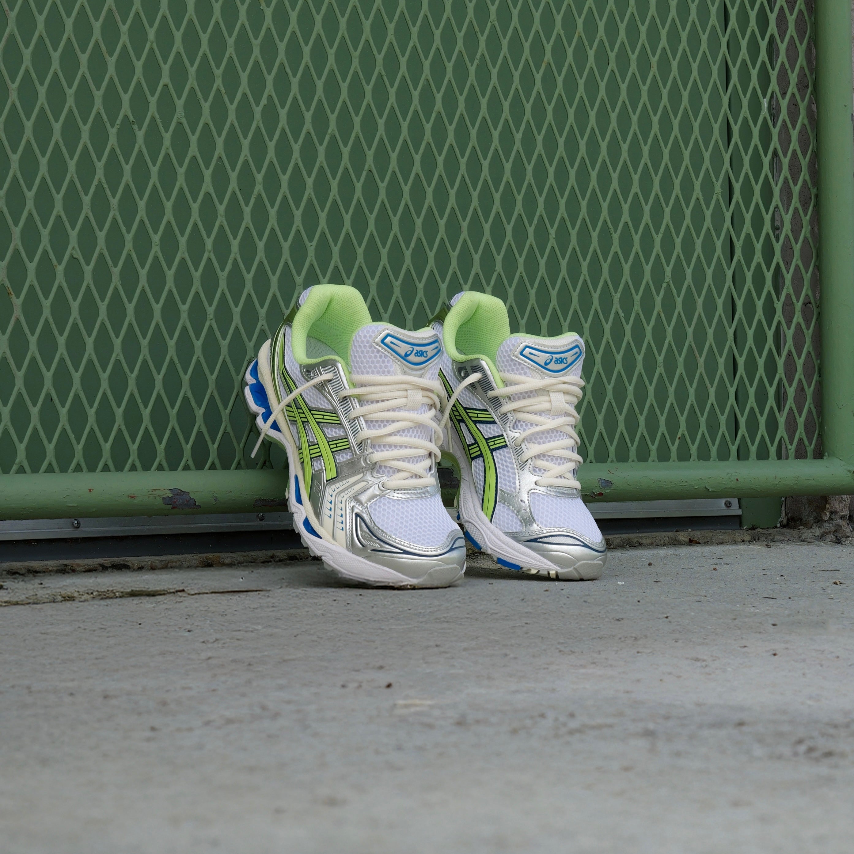 Mens Asics Gel-Kayano 14 (White/Lime Green) - VIP Asics