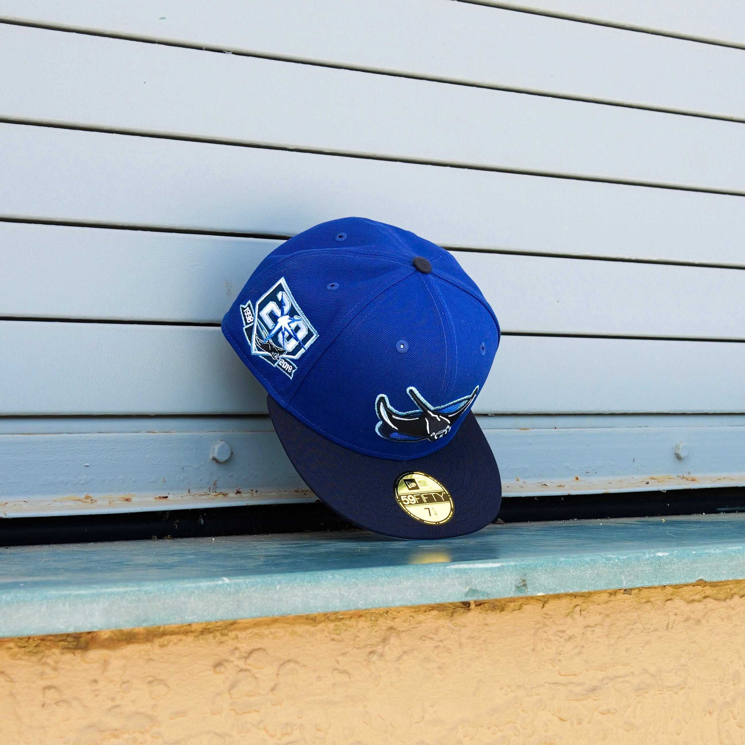 New Era Tampa Bay Rays 20th Anniversary Side Patch Fitted - New Era