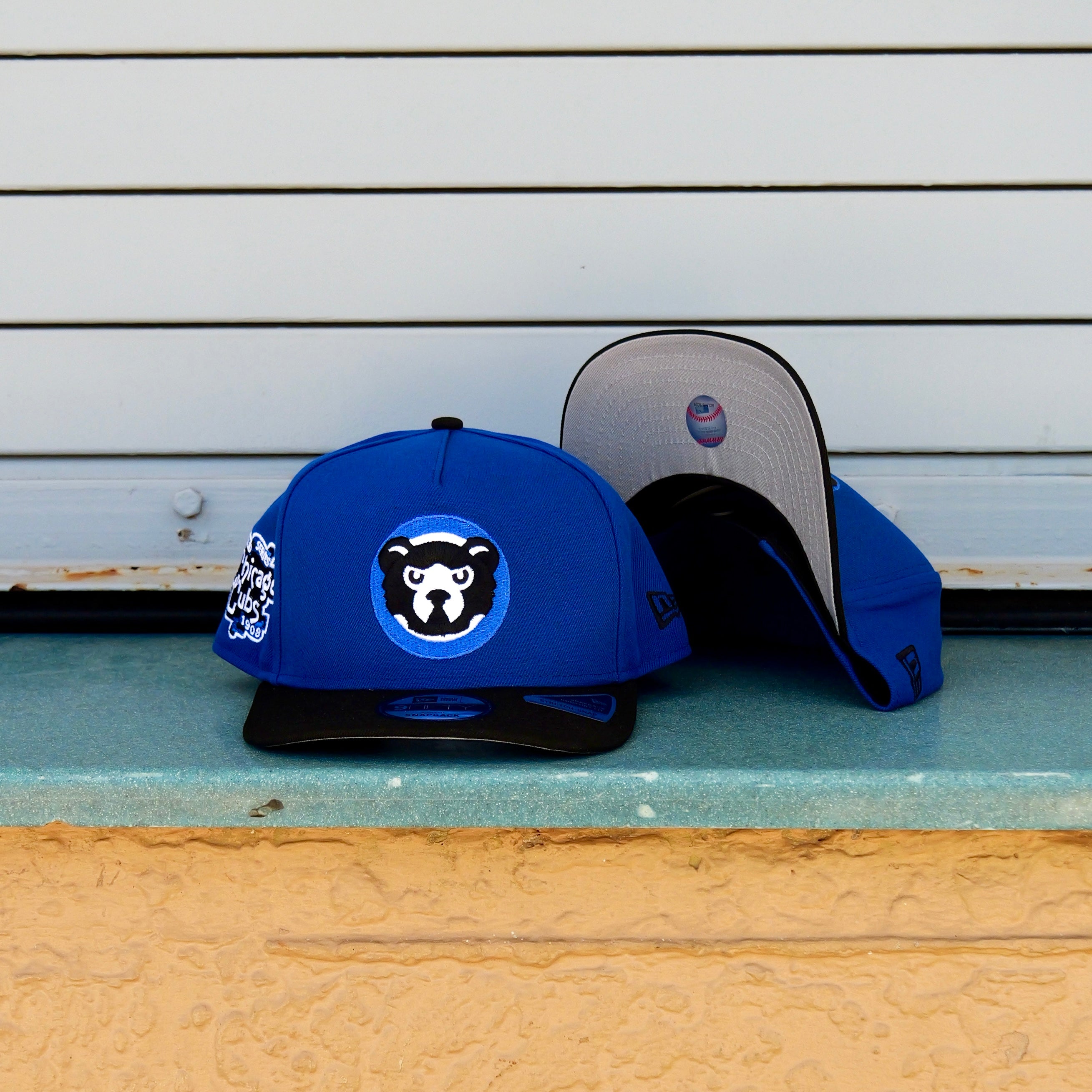 New Era Chicago Cubs 1908 World Series 9FIFTY A-Frame Snapback-(Royal/Black) - New Era