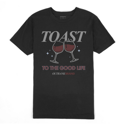 Outrank Toast T-shirt (Black) - Outrank