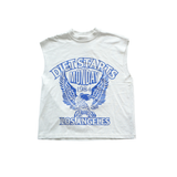 DSM "Eagle84" Cut Off Tee (Antique White/Navy) - Diet Starts Monday