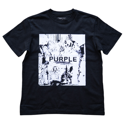 Purple Brand Dinner Party T-shirt (Black) - PURPLE BRAND