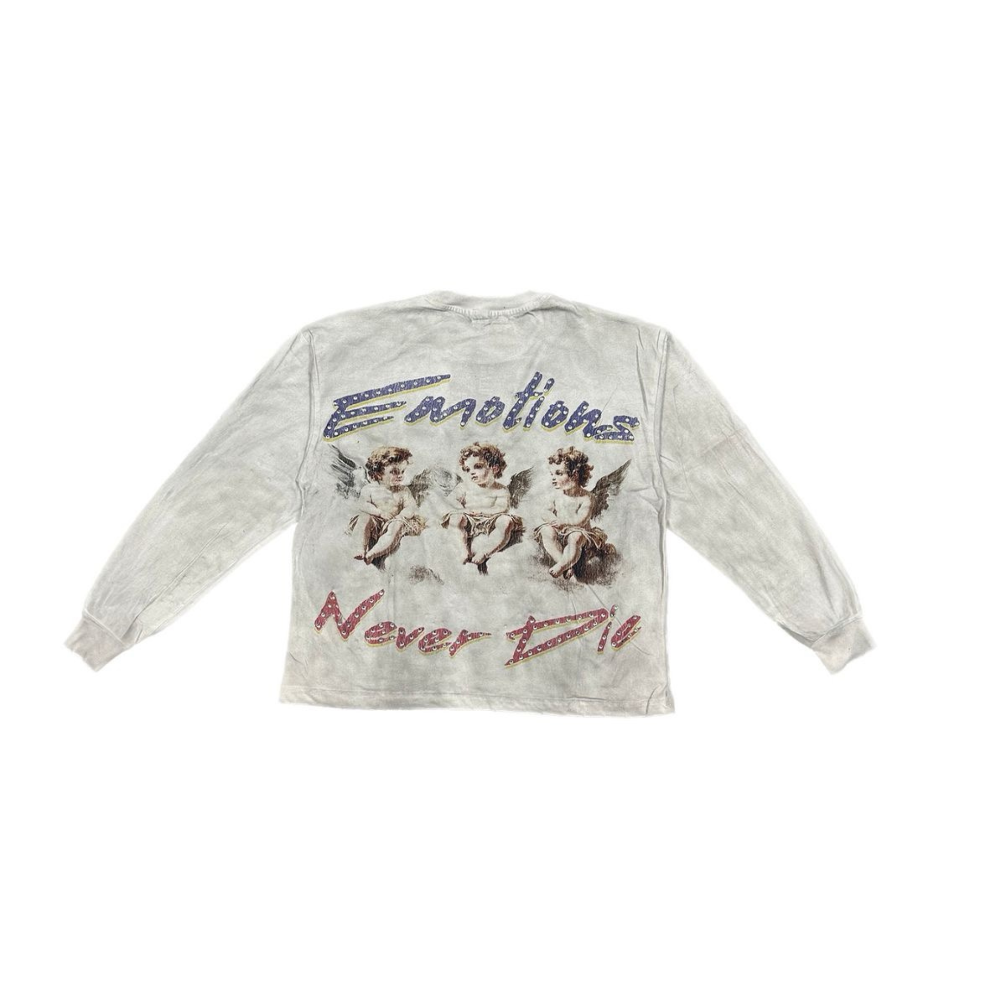 Mixed Emotion "Triplets" LS Tee (White) - Mixed Emotion