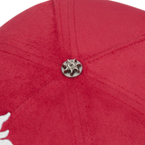 Godspeed Insignia Leather/Suede Hat (Red/Black)