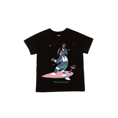 Kids Billionaire Boys Club Surf Rider SS Tee (Black) - Billionaire Boys Club