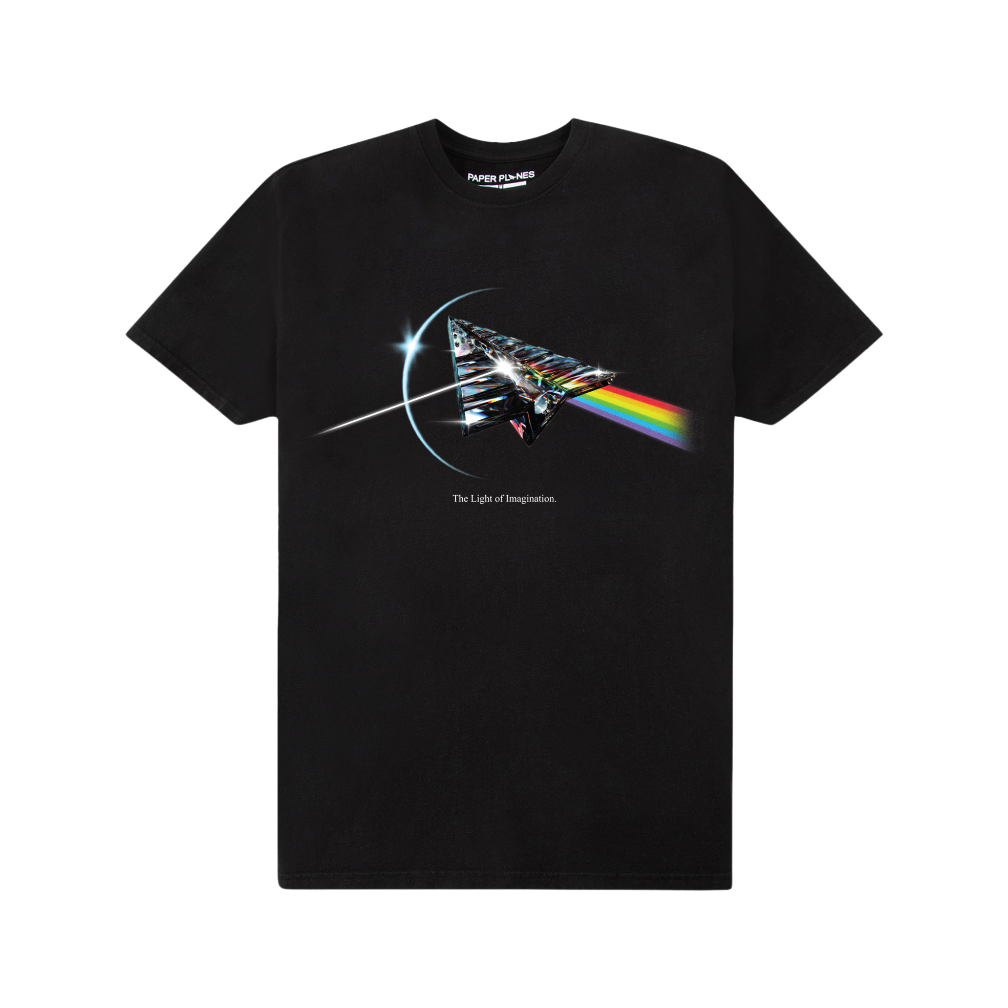 Paper Planes Colorful Reflection Tee (Black) - Paper Plane