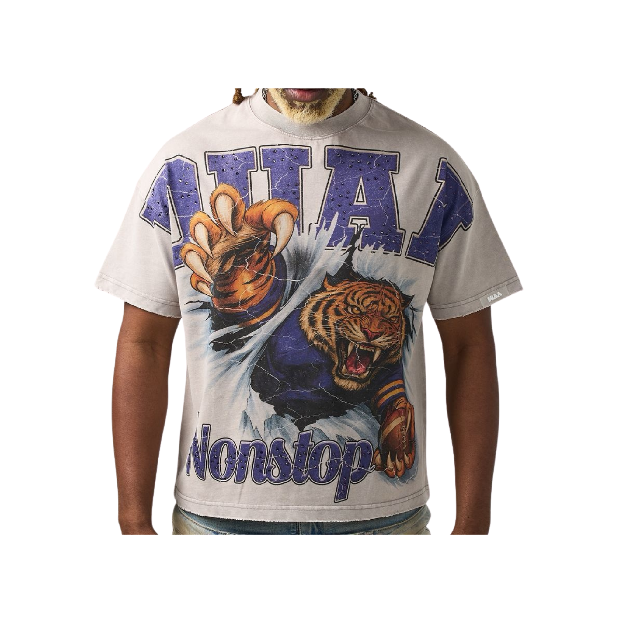 DUAA "Tiger" SS Tee (White) - DUAA