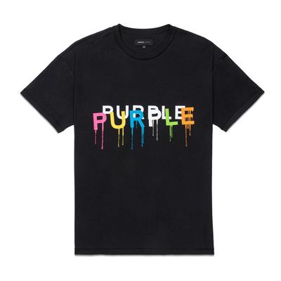 Purple Brand Textured Inside Out T-shirt (Black) - P101-JBBW124 - PURPLE BRAND