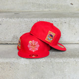 New Era New York Mets 25th Anniversary Side Patch Fitted (Red) - New Era