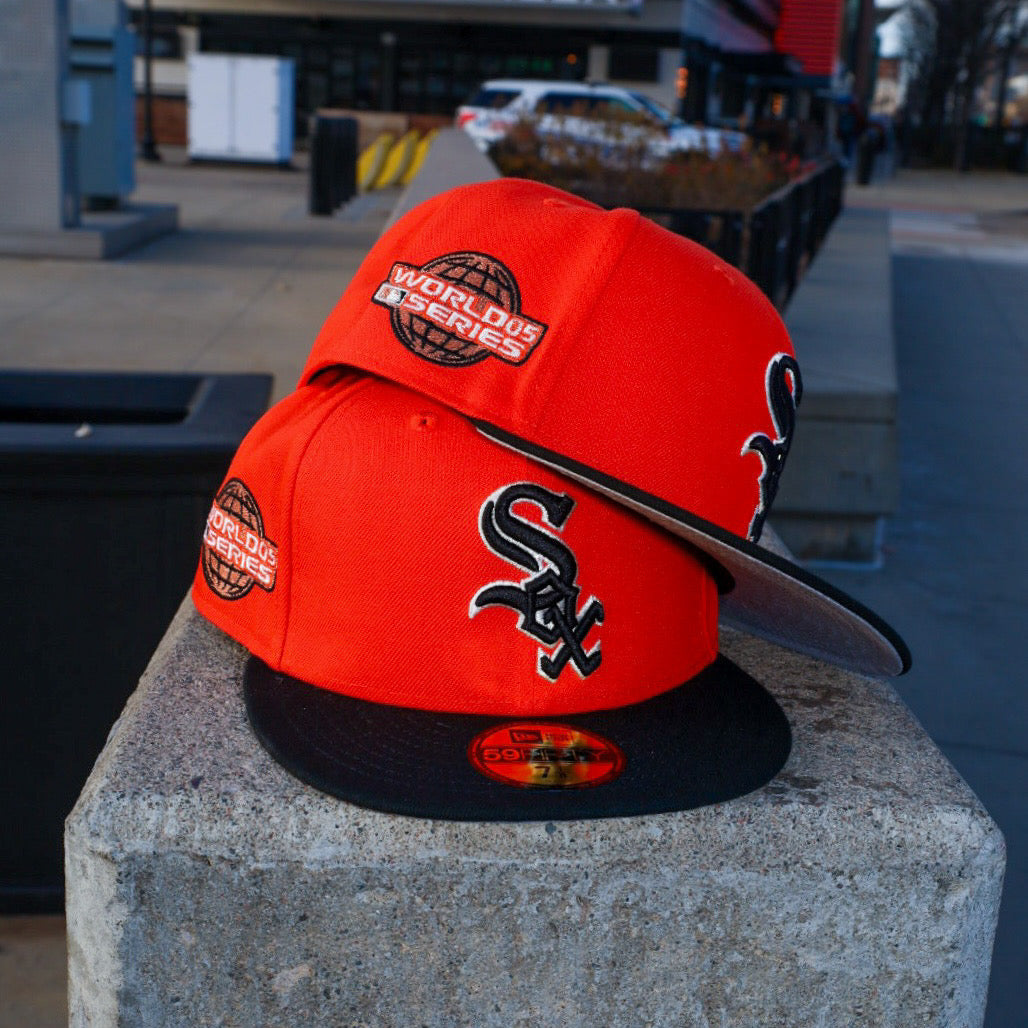 New Era Chicago White Sox 2005 World Series Side Patch Fitted (Orange/Black)