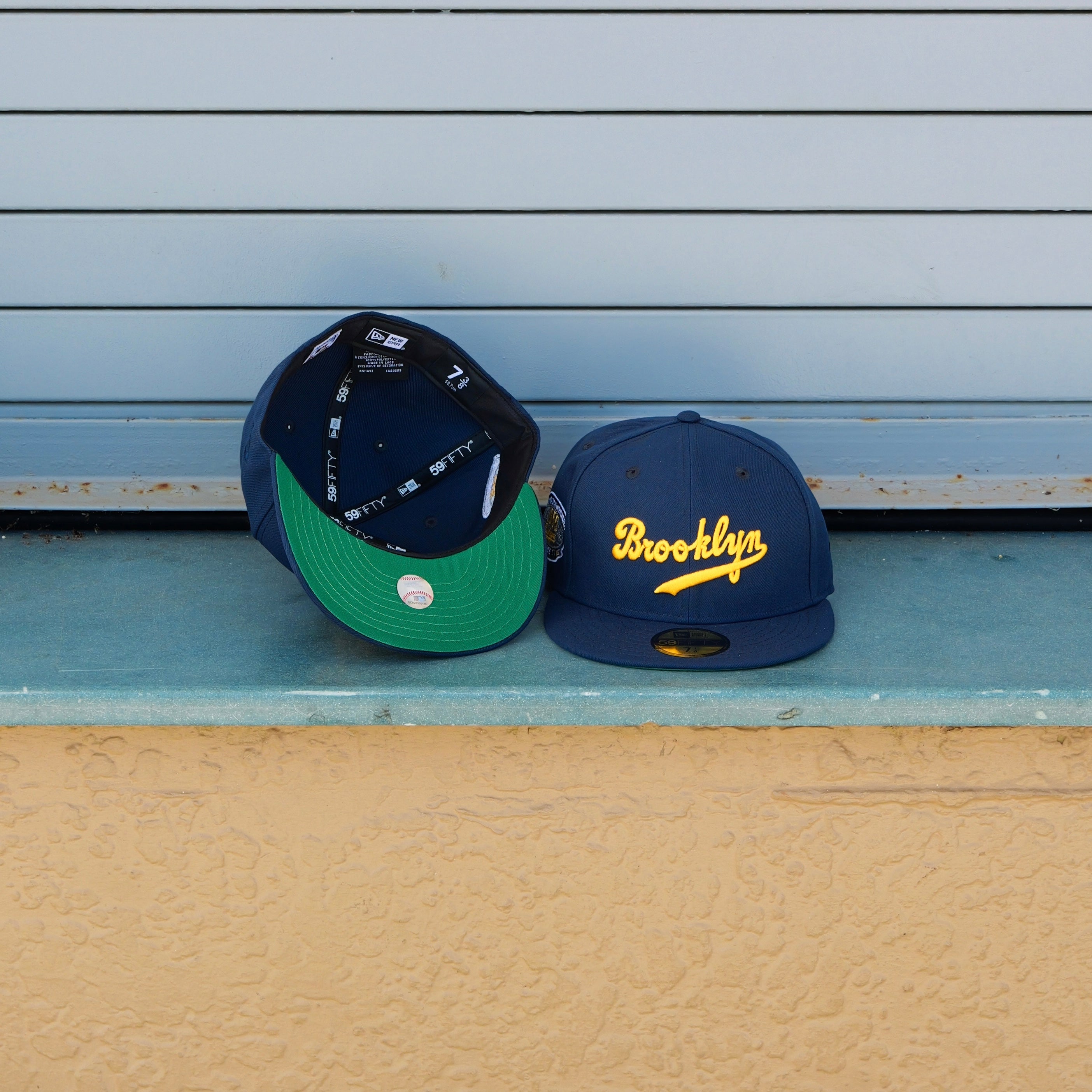 New Era Brooklyn Dodgers 1955 World Championship Side Patch Fitted - New Era