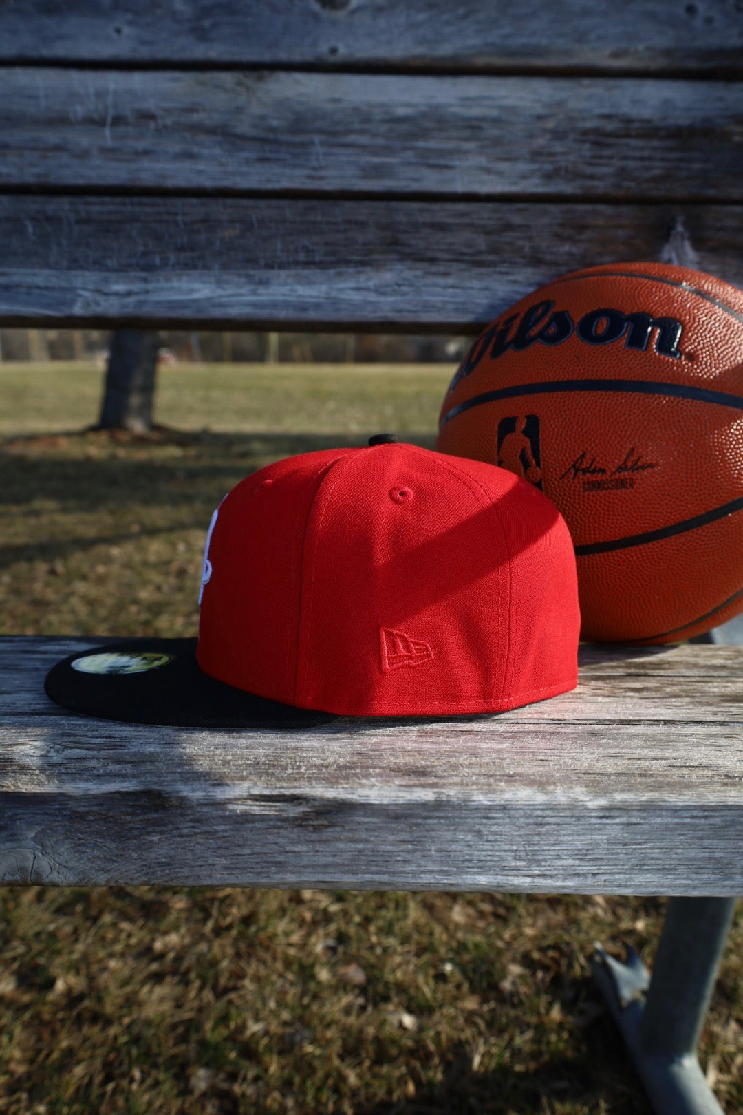 New Era Houston Rockets Grey UV 59Fifty Fitted (Red/Black) - ST New Era