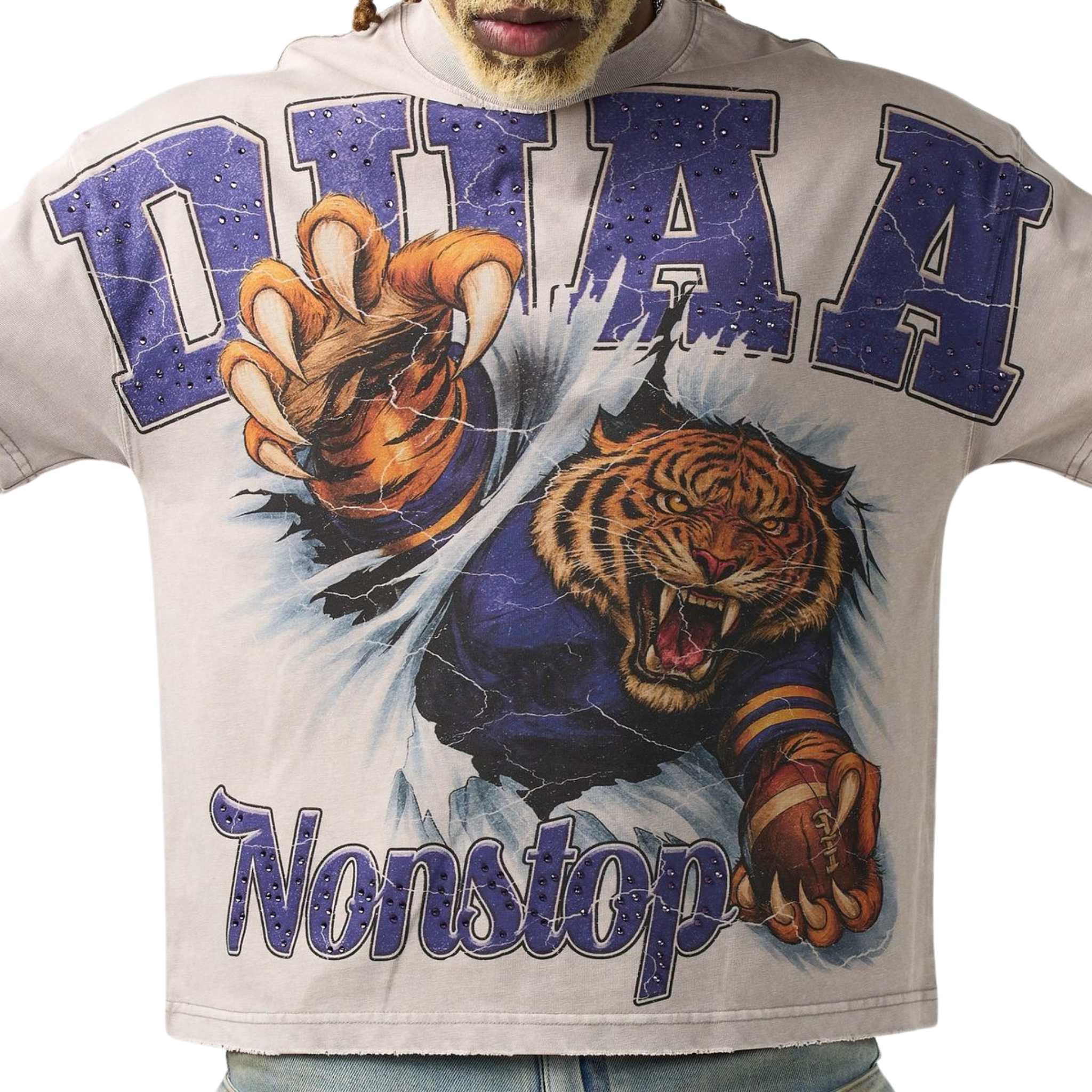 DUAA "Tiger" SS Tee (White) - DUAA