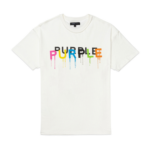 Purple Brand Textured Inside Out T-shirt (Off White) - P101-JCMW124 - PURPLE BRAND