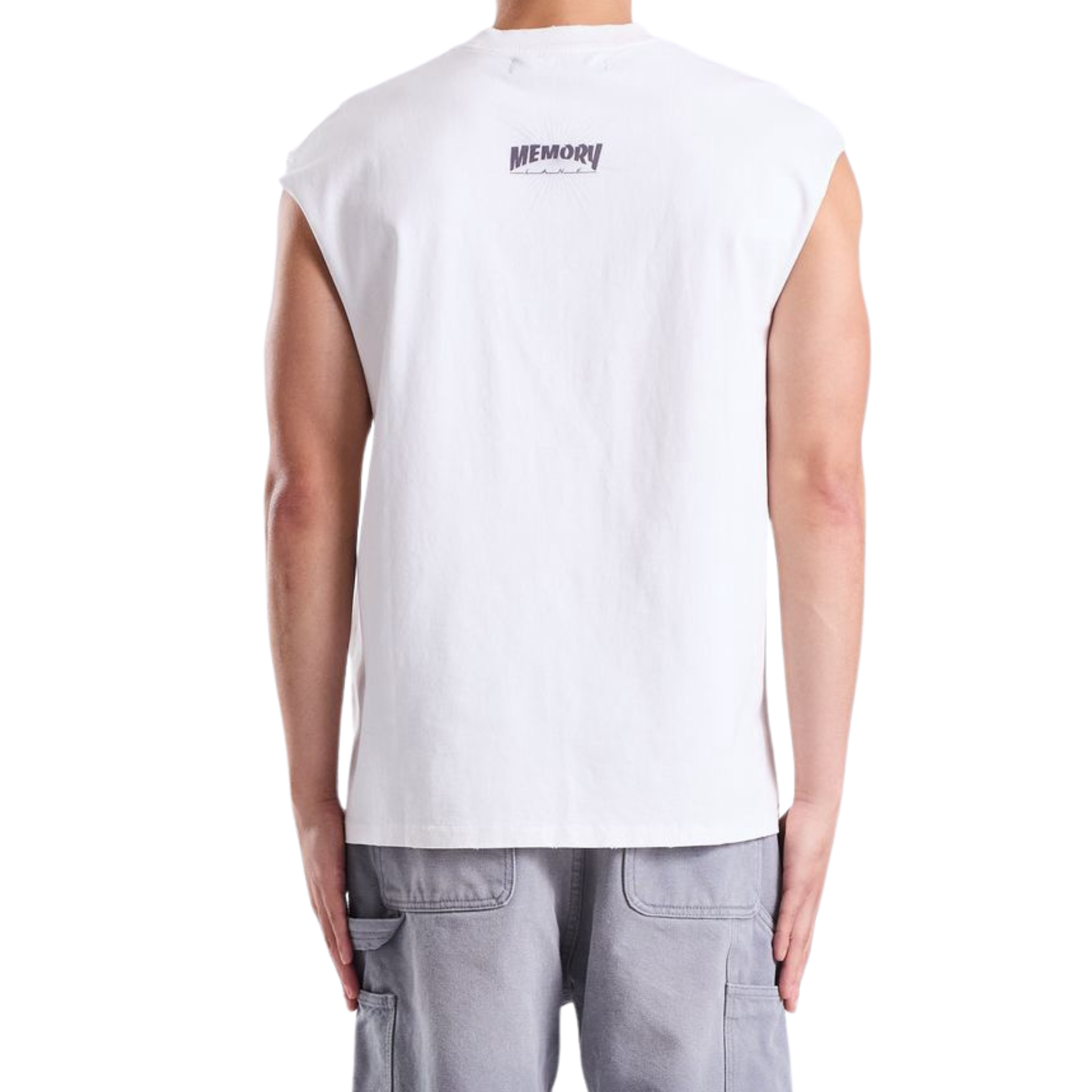 Memory Lane "Global Fire" Sleeveless Tee (Antique White)
