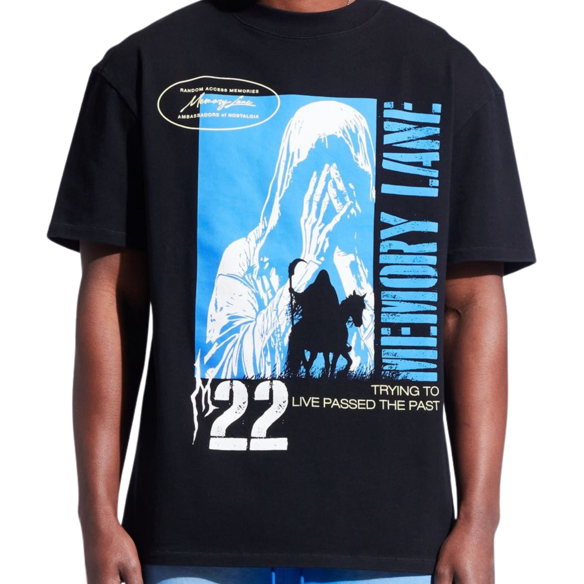Memory Lane "RUNNIN' PAST" TEE-BLACK - Memory Lane