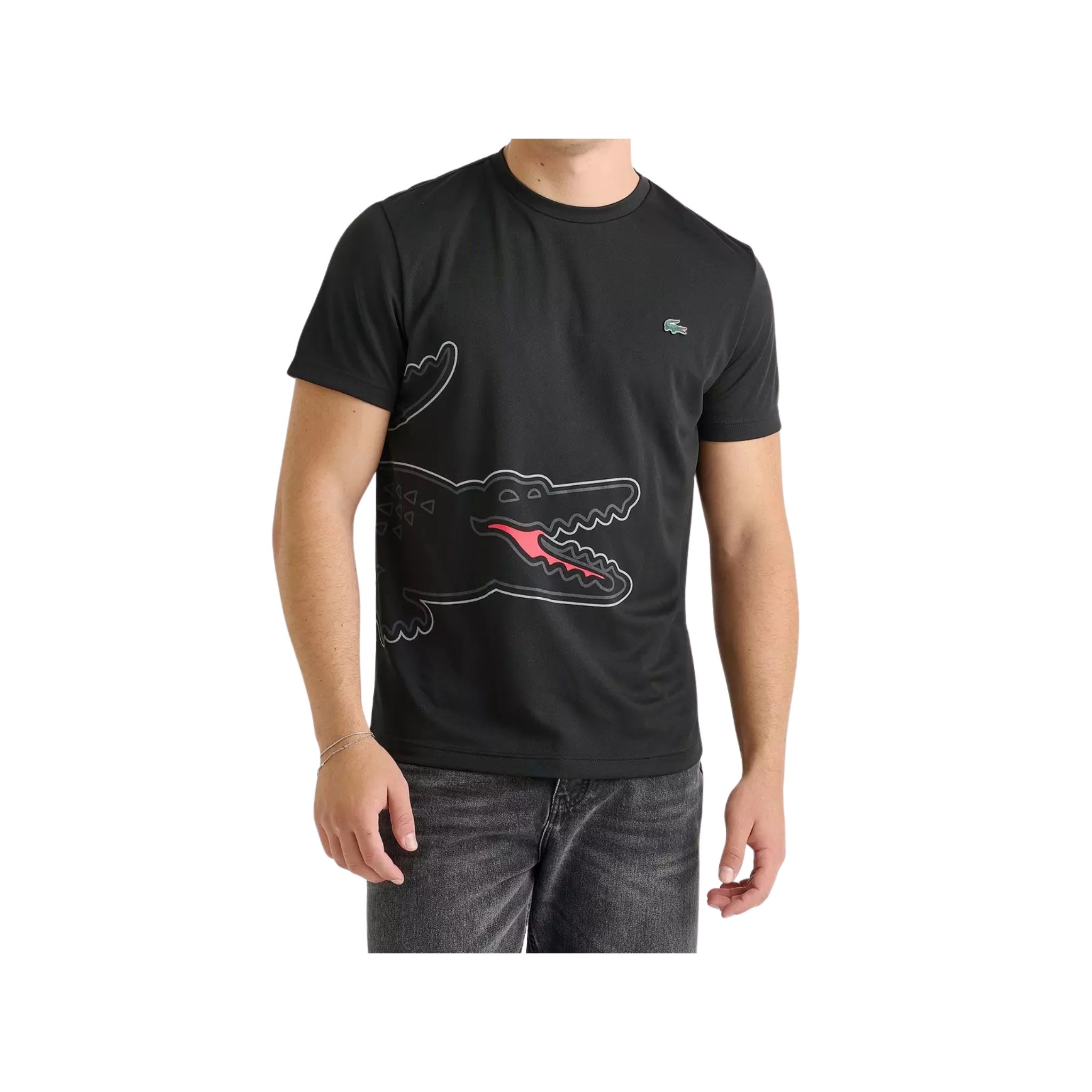 Lacoste Men's Jersey Tee (Black)