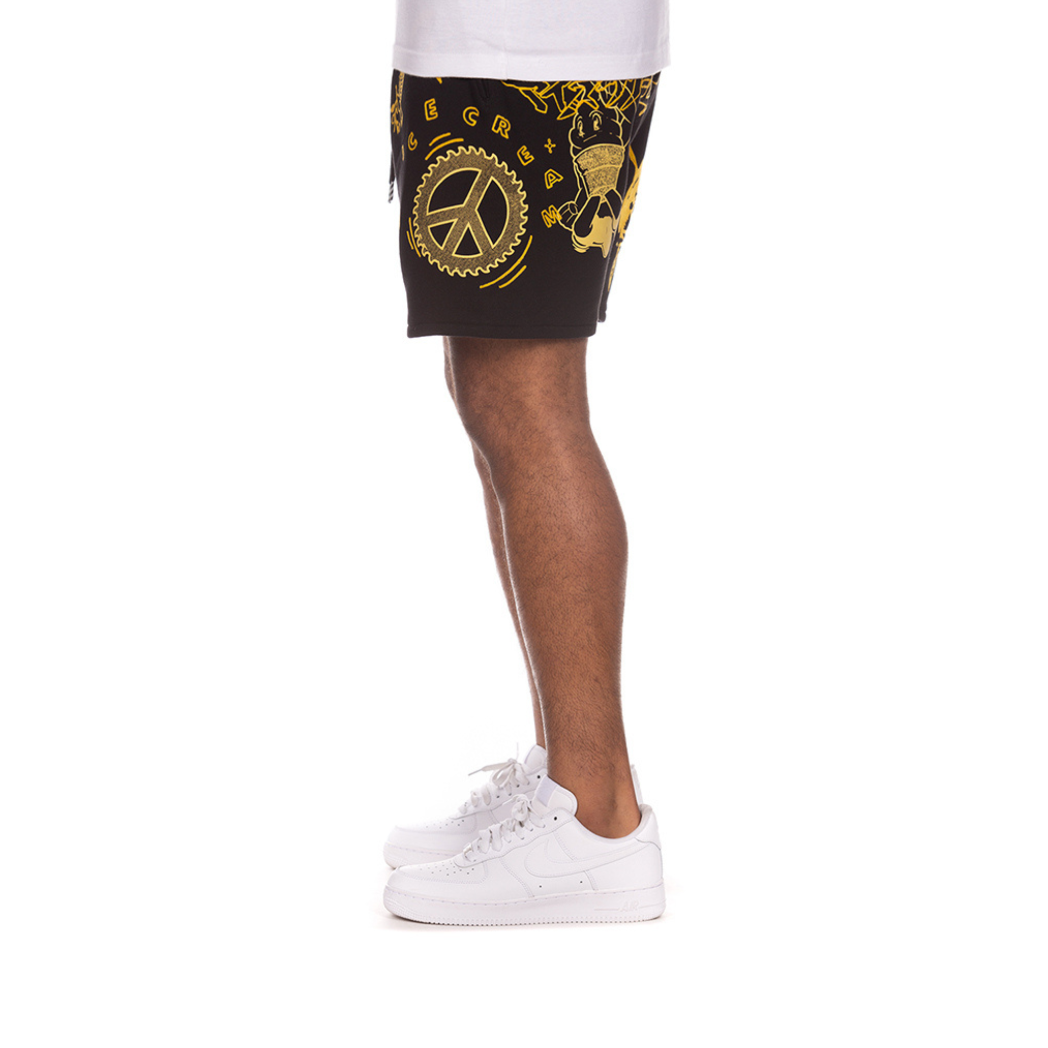 Icecream "Scoop" Sweatshorts (Black) - Ice Cream