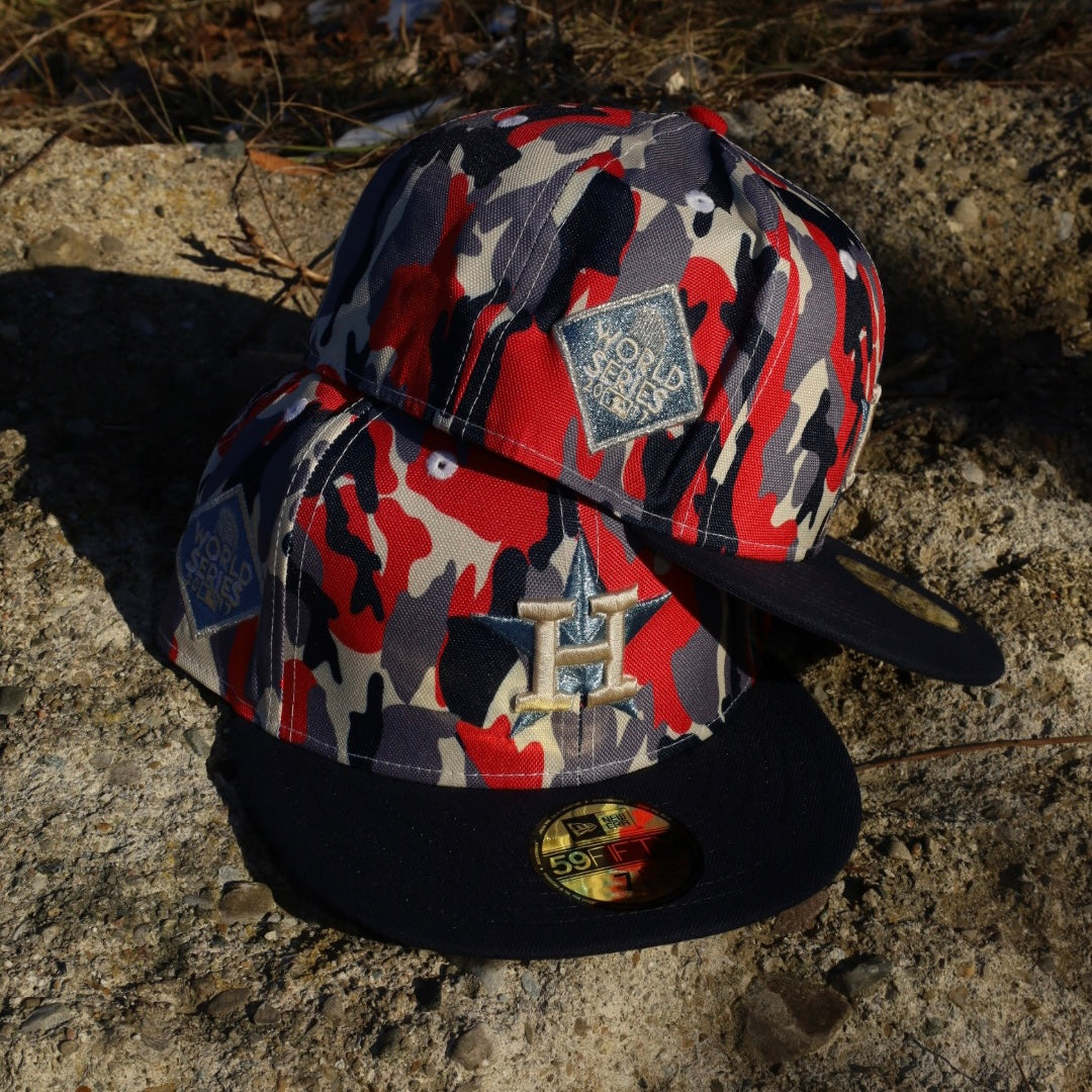 New Era Houston Astros 2017 World Series Sky UV 59Fifty Fitted (Camo/Navy) - New Era